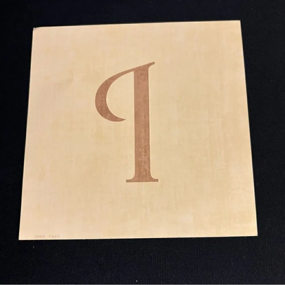 5.5” NEW! “I” Square Monogram Letter Print Ready to be Framed Print Only